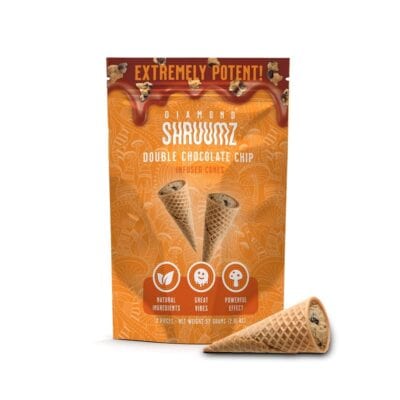 diamond shruumz cones double chocolate chip