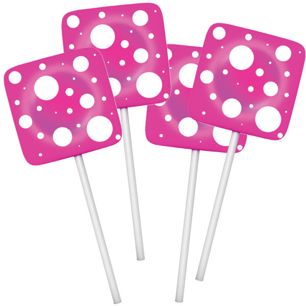 pink pineapple lollipops with mushroom extract