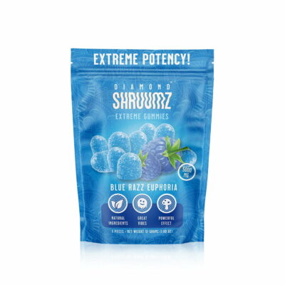 Experience the intense potency and delicious flavor of Shirbz extreme blueberry gummies. These Mega Dose Extreme Gummies will leave you feeling exhilarated and satisfied, just like Diamond Shruum