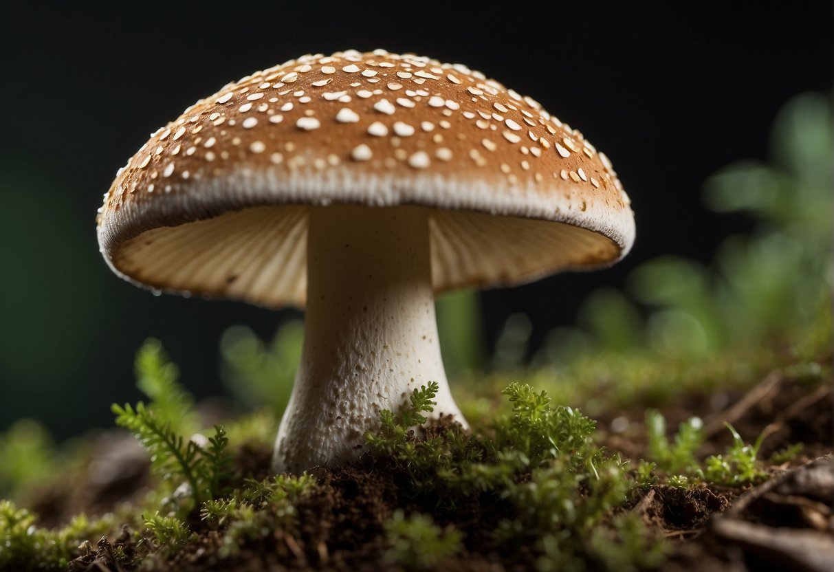 a very healthy well grown mushroom